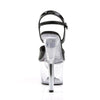 SKY-309 Plateau Sandaletten Schwarz/Transparent von Pleaser – Ansicht 4