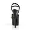 SKY-309 Plateau Sandaletten Lack Schwarz von Pleaser – Ansicht 4
