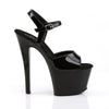 SKY-309 Plateau Sandaletten Lack Schwarz von Pleaser – Ansicht 5