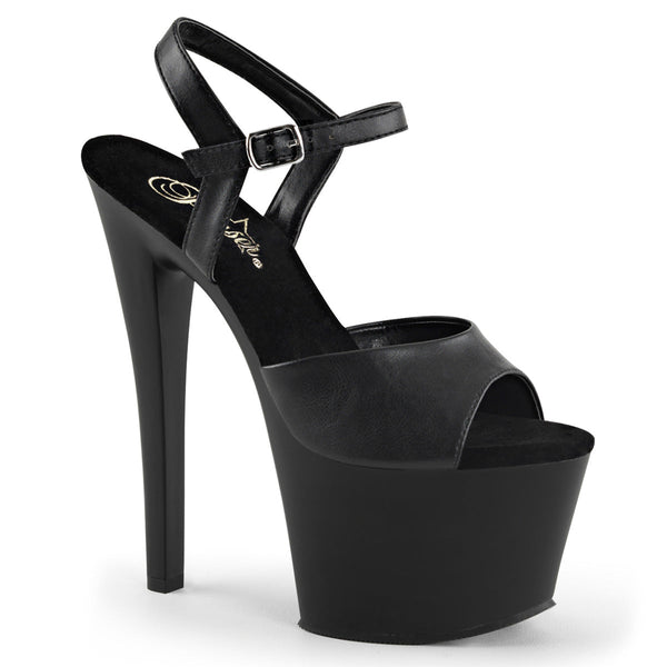 SKY-309 Plateau Sandaletten Schwarz Matt von Pleaser