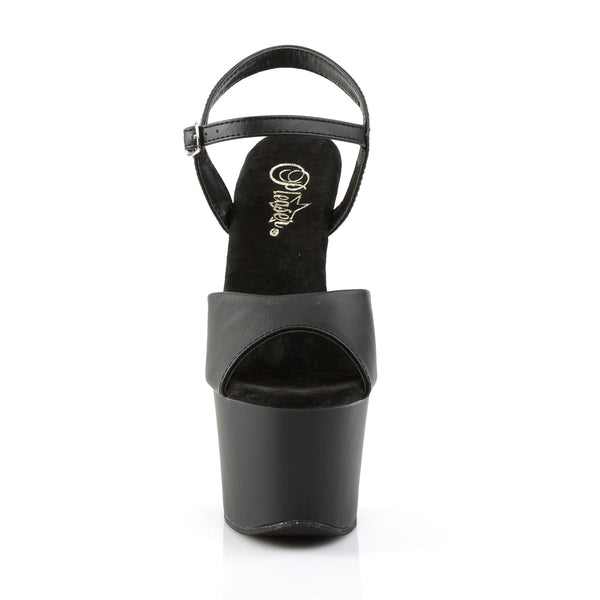 SKY-309 Plateau Sandaletten Schwarz Matt von Pleaser – Ansicht 2