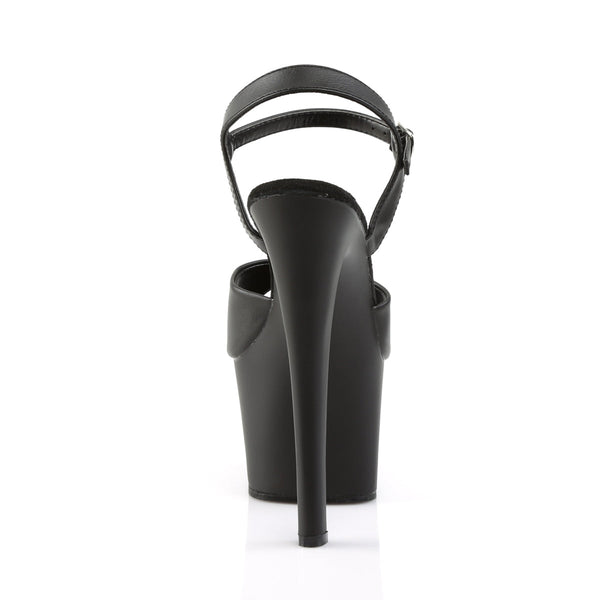 SKY-309 Plateau Sandaletten Schwarz Matt von Pleaser – Ansicht 4