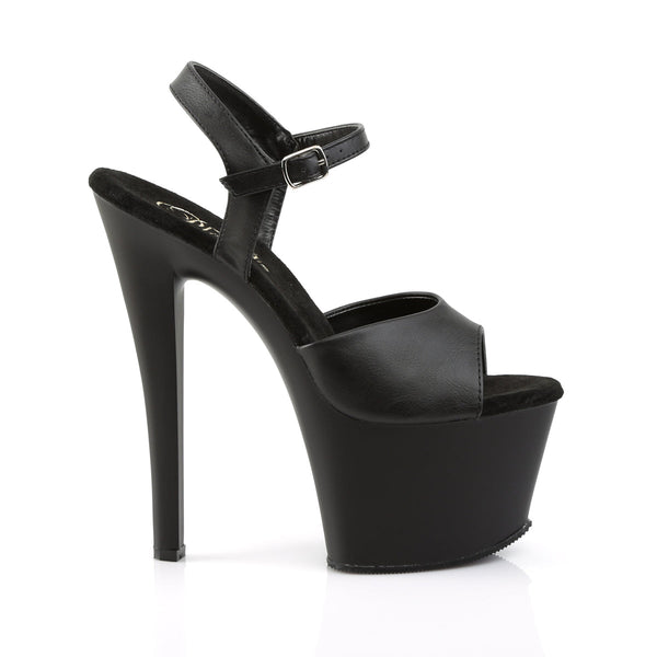 SKY-309 Plateau Sandaletten Schwarz Matt von Pleaser – Ansicht 5