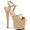 SKY-309 Plateau Sandaletten Lack Creme von Pleaser