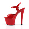 SKY-309 Sandalette Plateauschuhe Rot von Pleaser – Ansicht 3