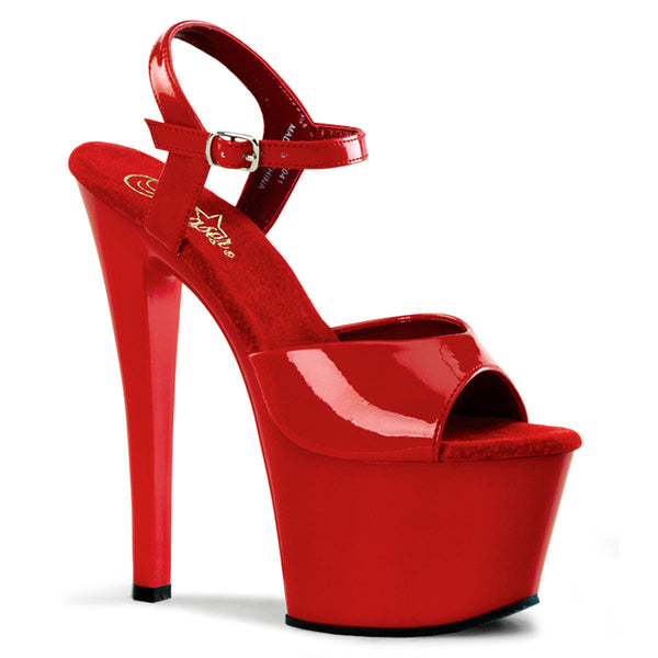 SKY-309 Sandalette Plateauschuhe Rot von Pleaser