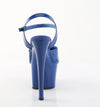 SKY-309 Plateau Sandaletten Blau Lack von Pleaser – Ansicht 4