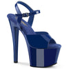 SKY-309 Plateau Sandaletten Blau Lack von Pleaser