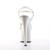 SKY-309 Plateau Sandaletten Lack Weiß von Pleaser – Ansicht 4