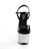 SKY-309LG Plateau Sandaletten Schwarz/Silber von Pleaser – Ansicht 2