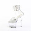 SKY-324PREM-RSNT Sandalette Plateauschuhe Transparent von Pleaser – Ansicht 3