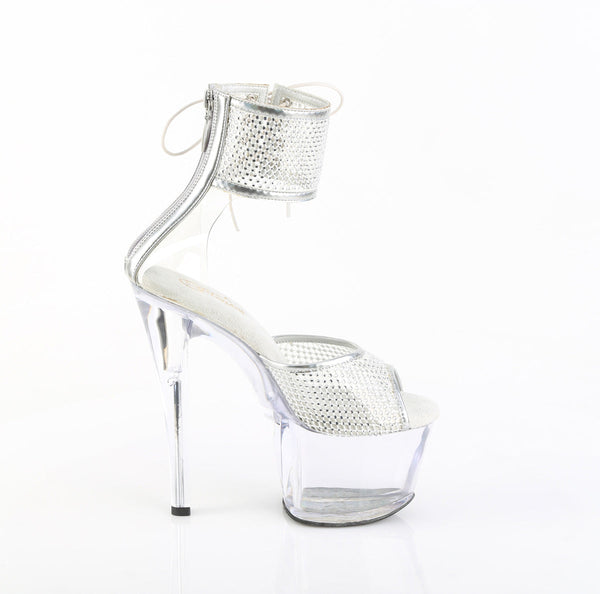 SKY-324PREM-RSNT Sandalette Plateauschuhe Transparent von Pleaser – Ansicht 5