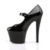 SKY-387 Plateau Pumps Lack Schwarz von Pleaser – Ansicht 3