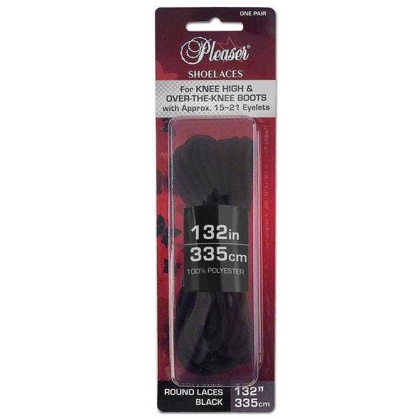 Schnürsenkel Schwarz 198, 335 & 457 cm von Pleaser – Ansicht 2