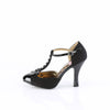 SMITTEN-10 Pumps Schwarz Leo | Pin Up Couture SALE