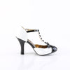 SMITTEN-10 Pumps Weiss-Schwarz Lack von Pin Up Couture – Ansicht 5