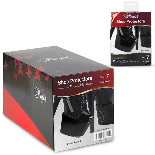 Schuhschoner Schwarz für 18 & 20 cm Absätze (1 Paar) von Pleaser