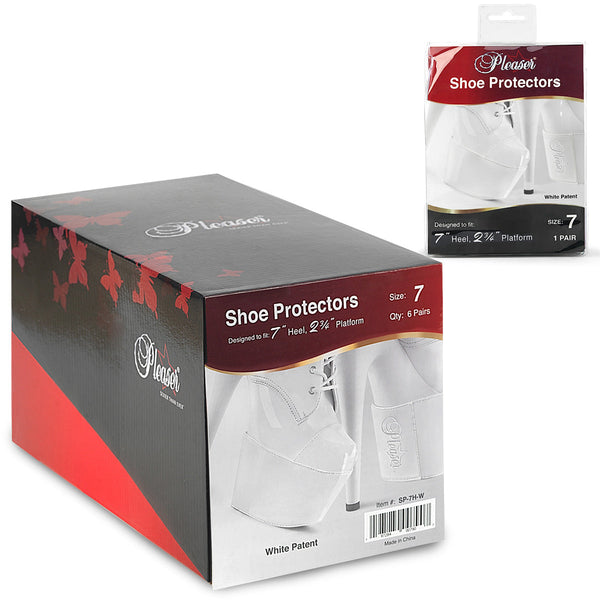 Schuhschoner Weiß für 18 & 20 cm Absätze (1 Paar) von Pleaser