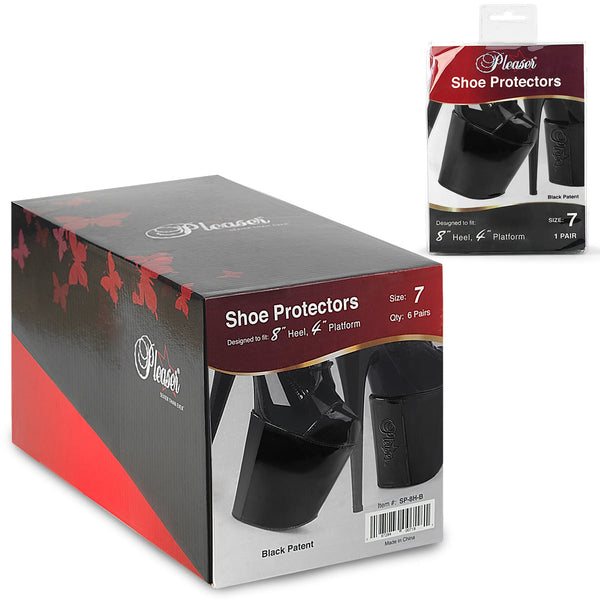Schuhschoner Schwarz für 18 & 20 cm Absätze (1 Paar) von Pleaser – Ansicht 2