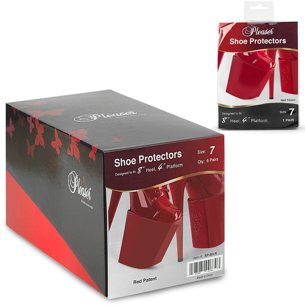 Schuhschoner Rot für 18 & 20 cm Absätze (1 Paar) von Pleaser – Ansicht 2