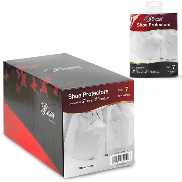 Schuhschoner Weiß für 18 & 20 cm Absätze (1 Paar) von Pleaser – Ansicht 2