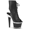 SPECTATOR-1016 Plateau Stiefeletten - Schwarz Matt von Pleaser