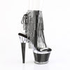 SPECTATOR-1017RSF - Plateau Stiefeletten - Schwarz/Silber mit Strass von Pleaser – Ansicht 5