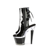 SPECTATOR-1018 Plateau Stiefeletten - Schwarz Lack von Pleaser – Ansicht 3