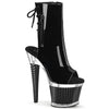 SPECTATOR-1018 Plateau Stiefeletten - Schwarz Lack von Pleaser