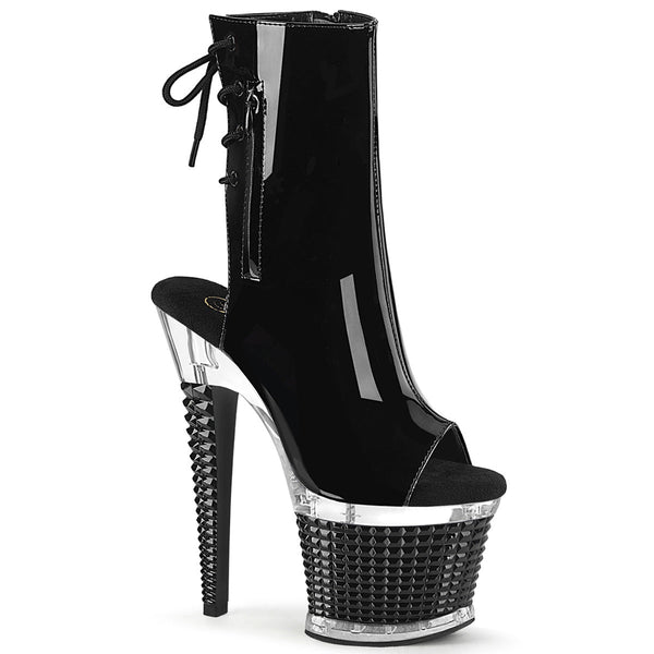 SPECTATOR-1018 Plateau Stiefeletten - Schwarz Lack von Pleaser