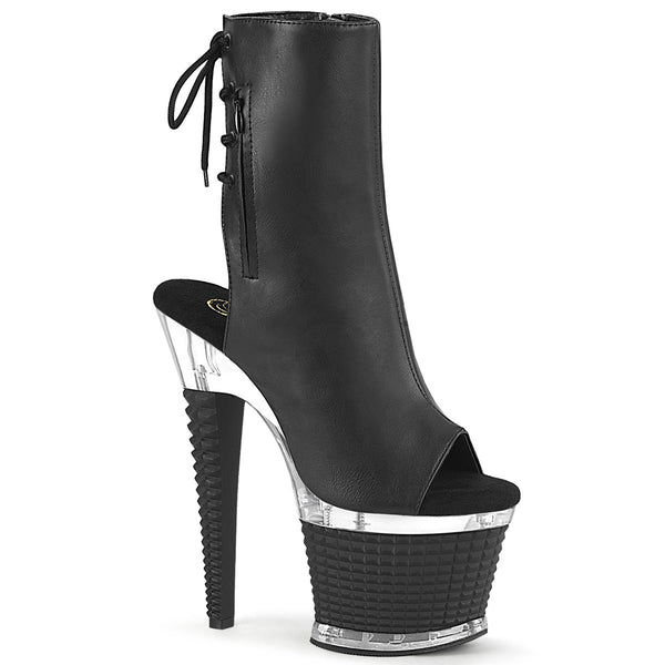 SPECTATOR-1018 Plateau Stiefeletten - Schwarz Matt von Pleaser