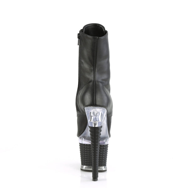 SPECTATOR-1021 Plateau Stiefeletten - Schwarz matt von Pleaser – Ansicht 4