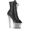 SPECTATOR-1021RS Plateau Stiefeletten - Schwarz Matt von Pleaser
