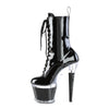 SPECTATOR-1040 Plateau Stiefeletten - Schwarz Lack von Pleaser – Ansicht 3