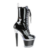 SPECTATOR-1040 Plateau Stiefeletten - Schwarz Lack von Pleaser – Ansicht 5