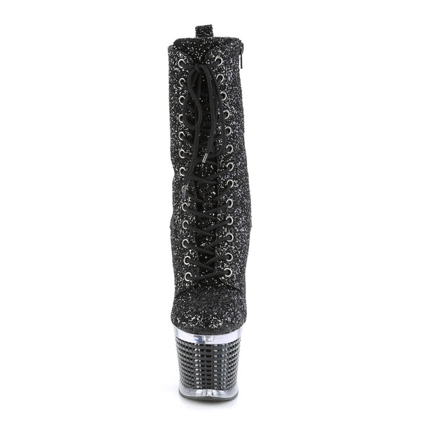 SPECTATOR-1040G Plateau Stiefeletten - Schwarz von Pleaser – Ansicht 2