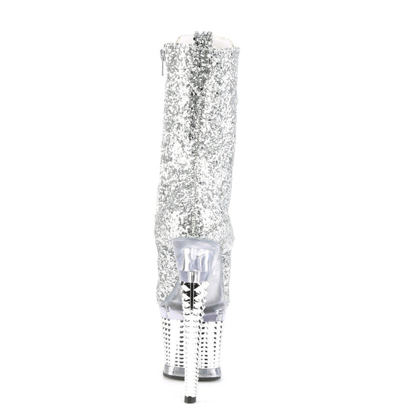 SPECTATOR-1040G Plateau Stiefeletten - Silber von Pleaser – Ansicht 4