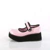 SPRITE-01 Plateau Schuhe - Rosa Lack von DemoniaCult – Ansicht 3