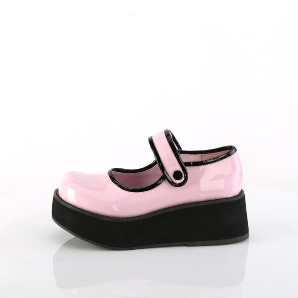 SPRITE-01 Plateau Schuhe - Rosa Lack von DemoniaCult – Ansicht 3