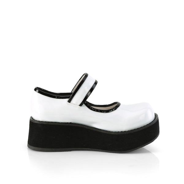 SPRITE-01 Plateau Schuhe - Weiß Lack von DemoniaCult – Ansicht 5
