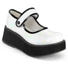 SPRITE-01 Plateau Schuhe - Weiß Lack von DemoniaCult