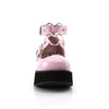 SPRITE-02 Plateau Schuh rosa Lack Herz Riemchen von DemoniaCult – Ansicht 2