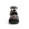 SPRITE-02 Plateau Schuh Blumenmuster Herz Riemchen von DemoniaCult – Ansicht 2