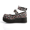 SPRITE-02 Plateau Schuh Blumenmuster Herz Riemchen von DemoniaCult – Ansicht 3