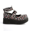 SPRITE-02 Plateau Schuh Blumenmuster Herz Riemchen von DemoniaCult – Ansicht 5