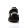 SPRITE-05 Plateau Schuh Mary Janes Spinne schwarz von DemoniaCult – Ansicht 2