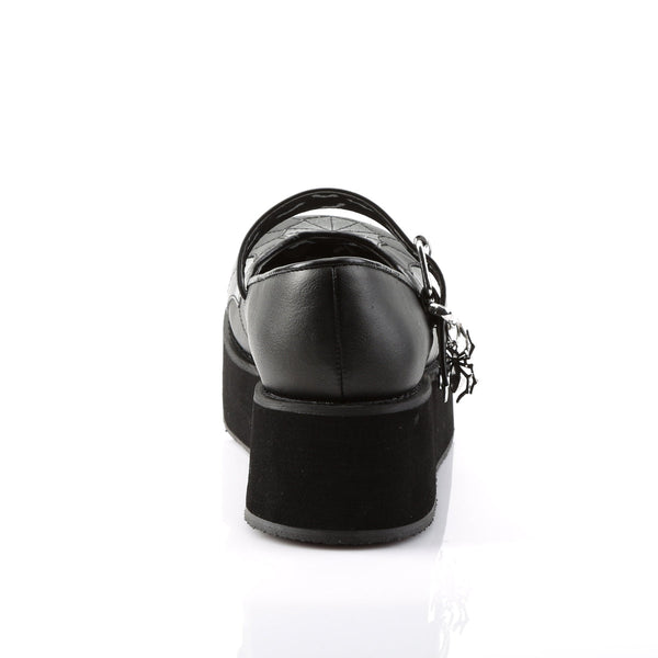 SPRITE-05 Plateau Schuh Mary Janes Spinne schwarz von DemoniaCult – Ansicht 4