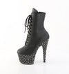 STARDANCE-1020 Plateau Stiefeletten Schwarz Matt von Pleaser – Ansicht 3
