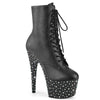 STARDANCE-1020 Plateau Stiefeletten Schwarz Matt von Pleaser
