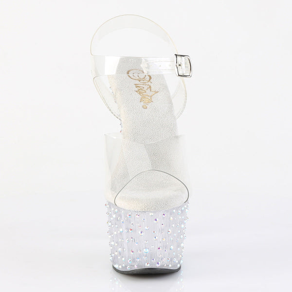 STARDANCE-708 Plateau Sandaletten Transparent von Pleaser – Ansicht 2